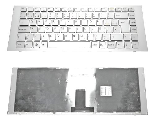 Teclado Notebook Sony Vaio Vpceg ( Pcg-61a11u ) (blanco)