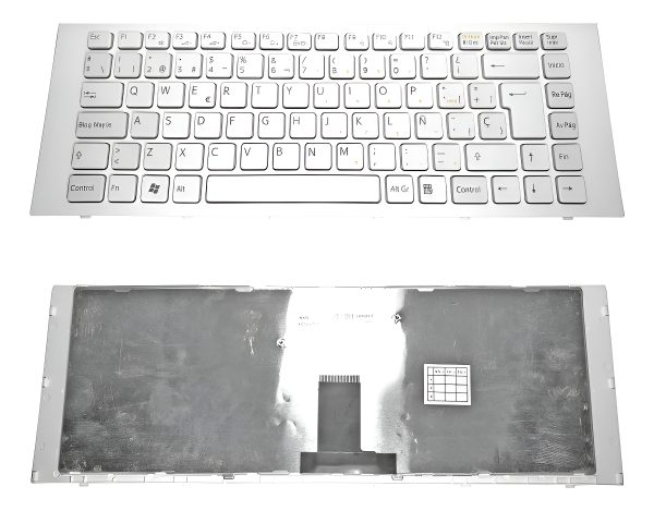 Teclado Notebook Sony Vaio Vpceg ( Pcg-61a11u ) (blanco)