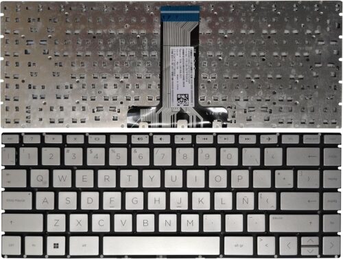 Teclado Para Notebook Hp 14-cf 14s-cf 14-dk 240 G8 G9 245 G8 G9 Plateado